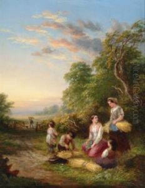 Crossing The Stream And The Tired Gleaners - view 1