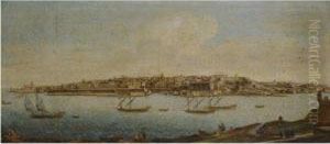 Malta, A View Of Valetta From Marsamxett Harbour by To Alberto Pullicino