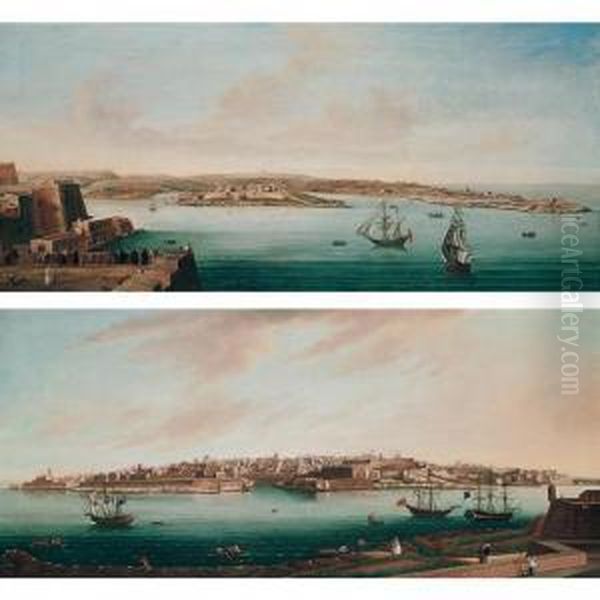 View Of Valetta From Marsamxett Harbour Taken From Fort Manoel - view 1