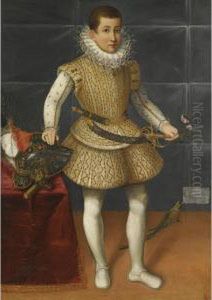 Portrait Of A Young Nobleman Of The Colonna Family by Scipione Pulzone
