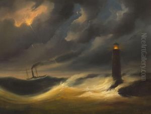 Rough Seas by Josef Carl Berthold Puttner
