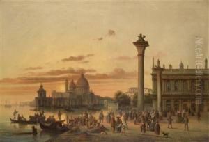 Hustle And Bustle In St. Mark""""s Square