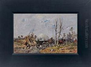 Schlachtenszene Aus Demdeutsch-franzosischen Krieg by Ludwig Putz