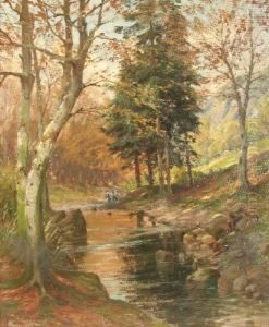 Herbstliches Waldstuck by Paul Putzhofen-Hambuchen