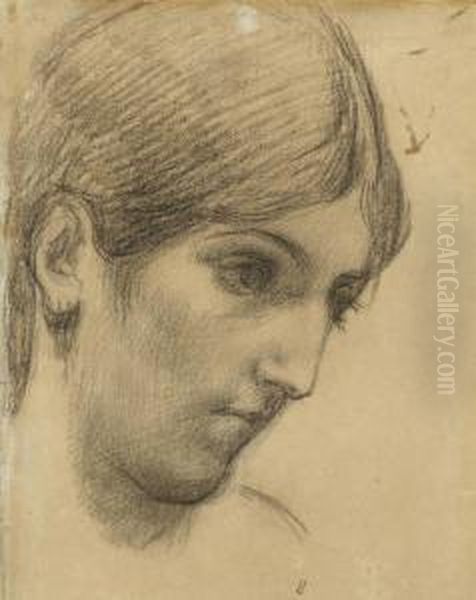 Etude De Tete De Femme - view 1