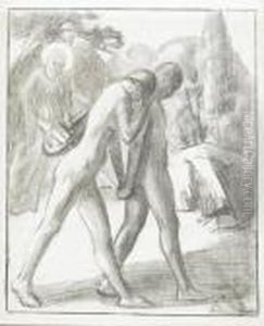 L'expulsion D'eden by Pierre-Cecile Puvis De Chavannes