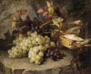 Still Life Of Grapes by Elise Puyroche-Wagner