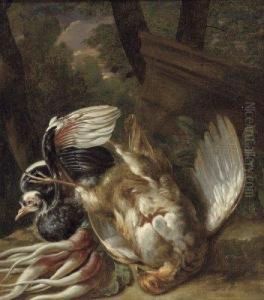 Nature Morte Aux Volaille Et Carottes by Christoffel Puytlinck