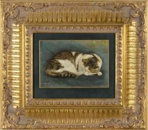 A Resting Cat by Howard Pyle