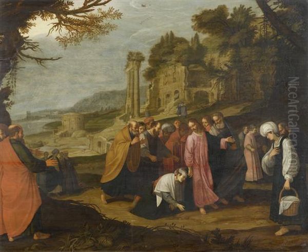 Christ Healing A Sick Woman - view 1