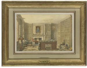 The Study Of An Academic Or Laywer by George Pyne