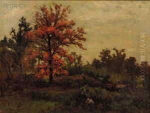 Autumn Landscape by Robert Lorrdine Pyne