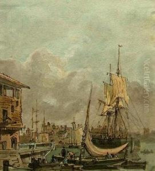 Busy River Scene - view 1
