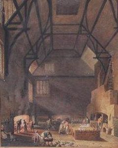 Kitchen Of Trinity College, Cambridge by William Henry Pyne