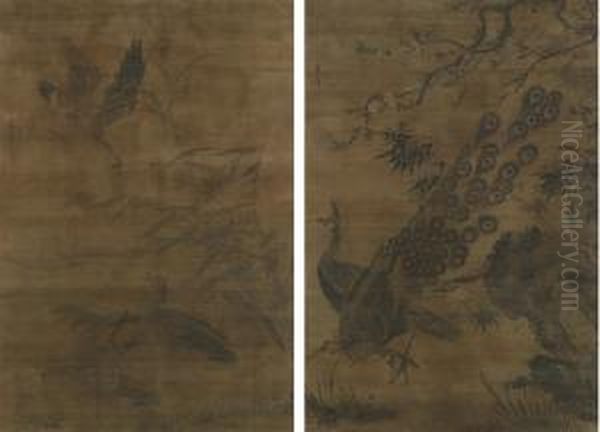 Peacock And Geese - view 1