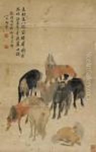 Horses by Emperor Qianlong