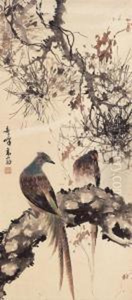 Pine And Birds - view 1