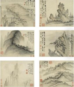 Ten Scenic Spots On Mount Huangshan by Mei Qing