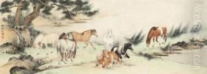 Eight Horses by Zhu Qingqi