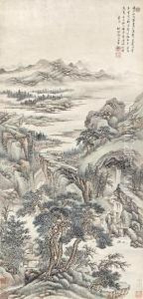 Landscape Imitating Wang Hui - view 1