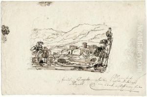 Landschaft Mit Palast by Angelo I Quaglio
