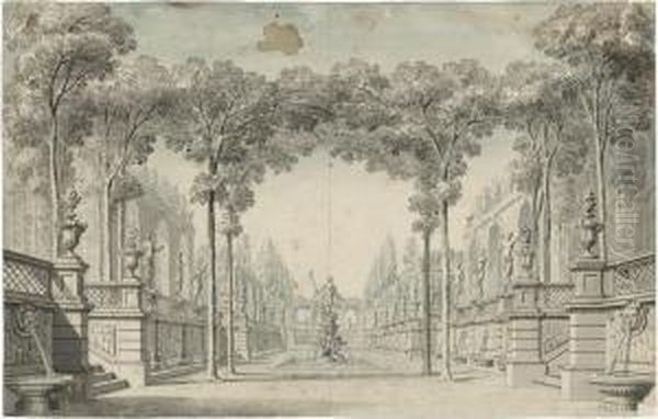 Palastgarten Mit Neptunbrunnen - view 1
