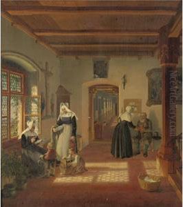 The Young Visitors by Lorenzo I Quaglio