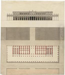 Fassade Und Grundriss Eines Italienischen Palazzo