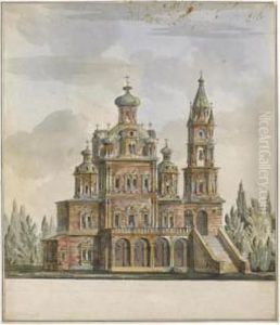 Project For The Church Of The Dormition On The Pokrovka,moscow