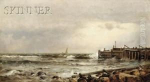 Pier Near The Beach, At Narragansett, Rhodeisland