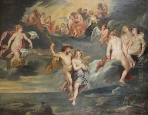 Mercury Escorting Psyche To The Heavens Forher Marriage With Cupid