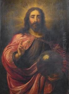 Christ As Salvator Mundi by Jan Erasmus Ceder Quellinus