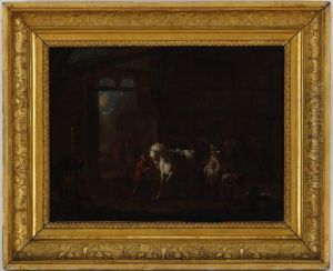 Chevaux Et Cavaliers by August Querfurt