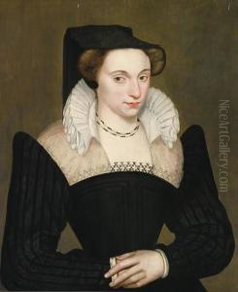 Portrait De Femme A La Robe Noire - view 1