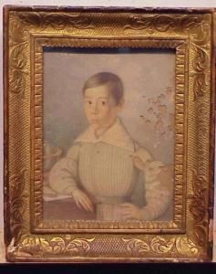 Boy In Renaissance Dress With Globe