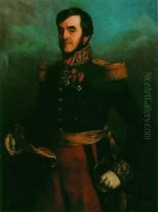 < General De Brigade Sous Louis Philippe, De Â¾ En Grand Uniforme, Portant Ses Decorations >.