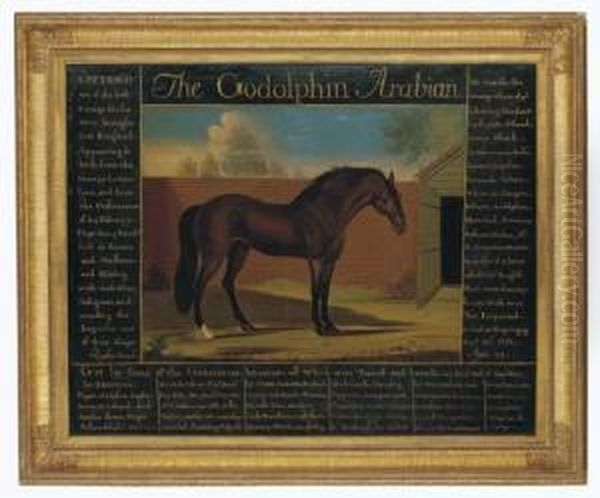 The Godolphin Arabian In A Walled Yard - view 1