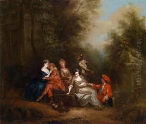 Eineelegante Gesellschaft Im Park by Pierre Antoine Quillard