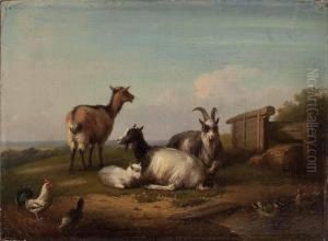 Dorf Am Fluss by Lucien Charles Justin Quintard