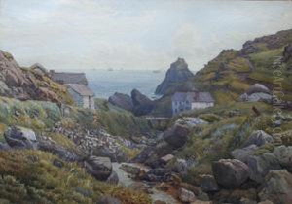 A Scene On The Cornish Coast - view 1