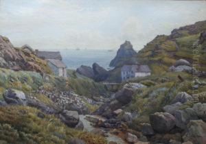 A Scene On The Cornish Coast by Alfred Robert Quinton