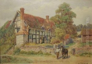 "dudging-exhall" Shakespeare Village by Alfred Robert Quinton
