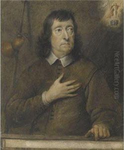 Portrait Of A Gentleman, Traditionally Identified As John Milton (1608-1678) by George Quinton