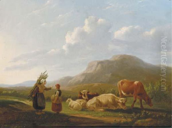 A Summer Landscape With Cattle - view 1