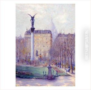 Paris, Au Jardin Public Square D'anvers by Rudolf Quittner