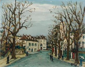 La Rue Animee by Alphonse Leon Quizet