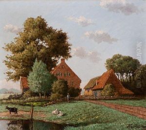 Farmstead Ter Weer, Wassenaar by Cornelis Raaphorst