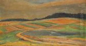 A Field Road by Vaclav Rabas