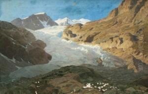 Littelbergferner Berglandschaft by Fritz Rabending