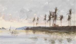 Sunset On The Nile by Max Friedrich Rabes